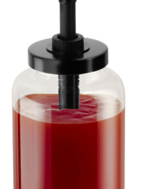 APS Doseerdispenser DISPENSA, 1,7 liter, transparant/zwart