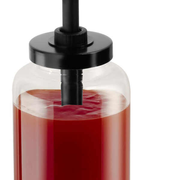 APS Doseerdispenser DISPENSA, 1,7 liter, transparant/zwart