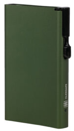 CLICKSAFE Pashouder met Clickbutton & RFID bescherming, groen