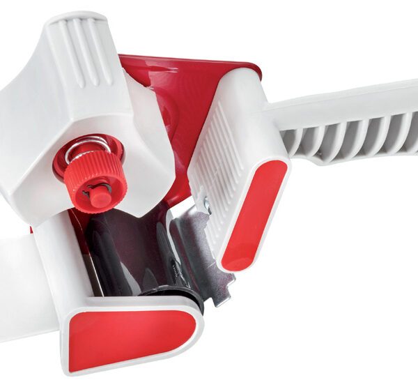 WESTEX Plakbandhouder voor verpakkingstape, wit/rood