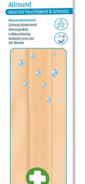 Allround huidkleurig verbandpleisters, 500 mm x 60 mm