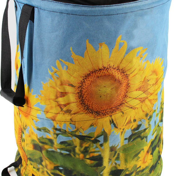 Vouwzak voor tuin zonnebloem, 109 liter, kunststof