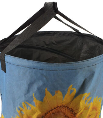 Vouwzak voor tuin zonnebloem, 109 liter, kunststof