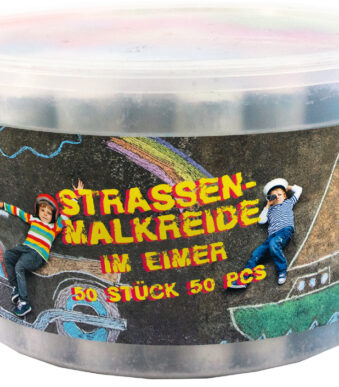 JAMASIA Stoepkrijt, emmer met 50 stuks