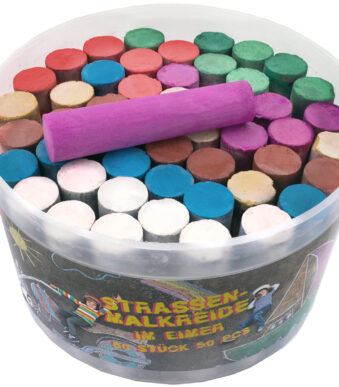 JAMASIA Stoepkrijt, emmer met 50 stuks