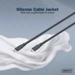 DIGITUS USB 4.0 Siliconenkabel, USB-C, 0,5 m