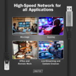 DIGITUS USB 3.2 Ethernet-kabel, USB-A naar RJ45, 2,0 m