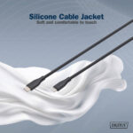 DIGITUS Siliconen aansluitkabel, USB-C naar Lightning, 0,5 m