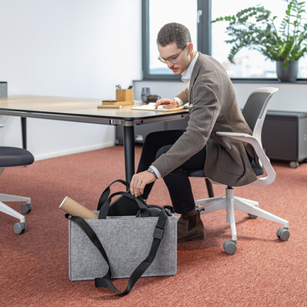 Sigel Vilt Bureaulas Classic L voor Flexwerken, grijs