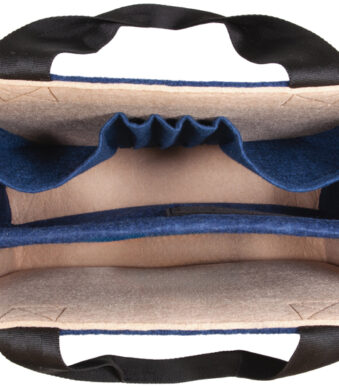 Sigel Business Vilten Tas Desk Sharing Bag Bicolor M, blauw