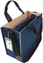 Sigel Business Vilten Tas Desk Sharing Bag Bicolor M, blauw