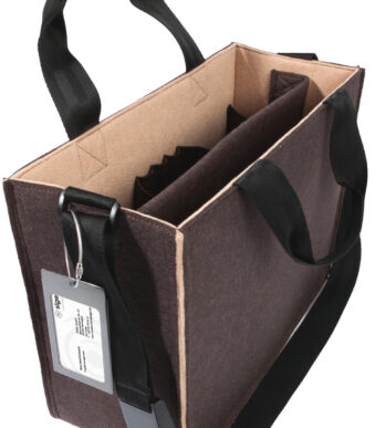 Sigel Business Vilttas Desk Sharing Bag Bicolor M, bruin