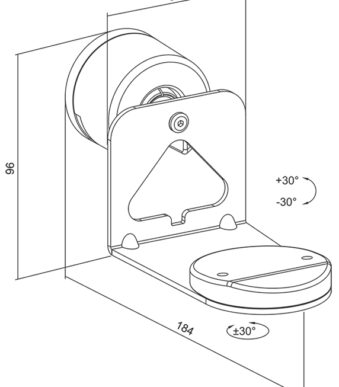 LogiLink Wandhouder voor SONOS ERA luidspreker, zwart