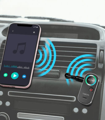 LogiLink BT 5.4 3D-Audio Receiver, zwart, Bluetooth