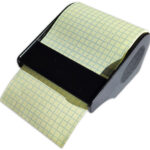 RNK Verlag memoblok op rol in dispenser, geruit, pastelgeel