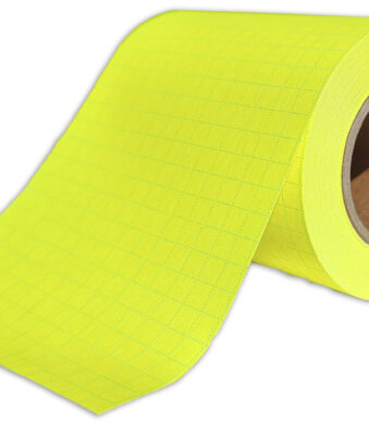 RNK Verlag Navulrol memoblaadjes, geruit, helder geel