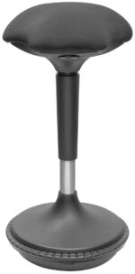 DIGITUS Zitkruk / Stahulp, in hoogte verstelbaar, zwart