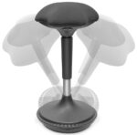 DIGITUS Zitkruk / Stahulp, in hoogte verstelbaar, zwart