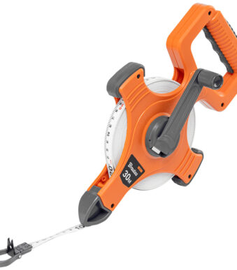 Bradas glasvezel rolmeetlint met slinger, 30 meter