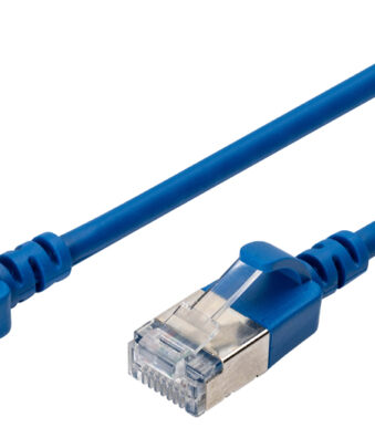 DIGITUS Slim Patchkabel, Cat. 6A, F/FTP, geel, 0,3 m