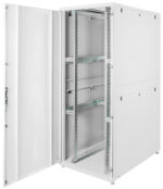 19 inch serverrack Unique serie, 42 hoogtes, lichtgrijs