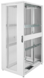 19 inch serverrack Unique serie, 42 hoogtes, lichtgrijs