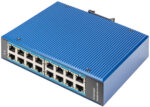 DIGITUS Industriële Gigabit Ethernet Switch, 16-poorts
