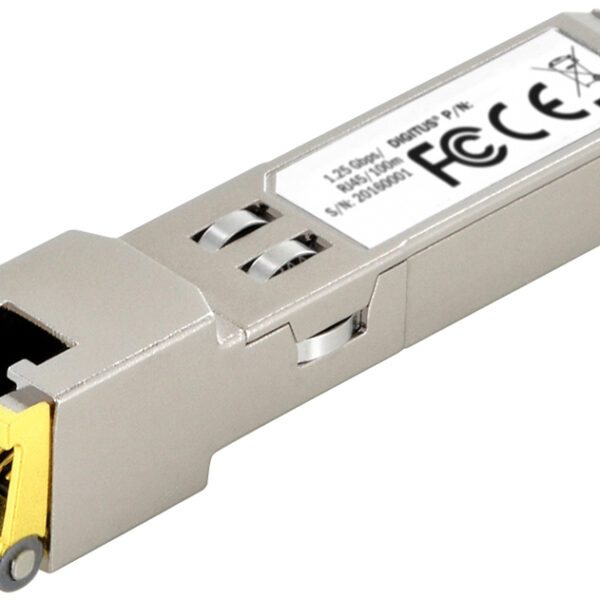 DIGITUS Mini GBIC Koper SFP Module, 10 Gbps, RJ45