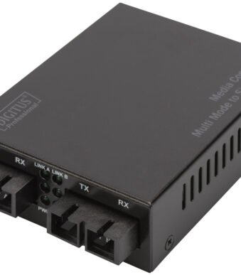 DIGITUS Gigabit Mediaconverter Multimode naar Singlemode