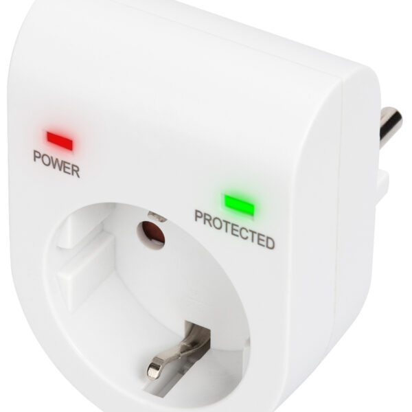 DIGITUS Overspanningsbeveiliging-adapter, 16 A, 3.500 W, wit