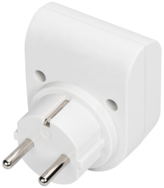 DIGITUS Overspanningsbeveiliging-adapter, 16 A, 3.500 W, wit