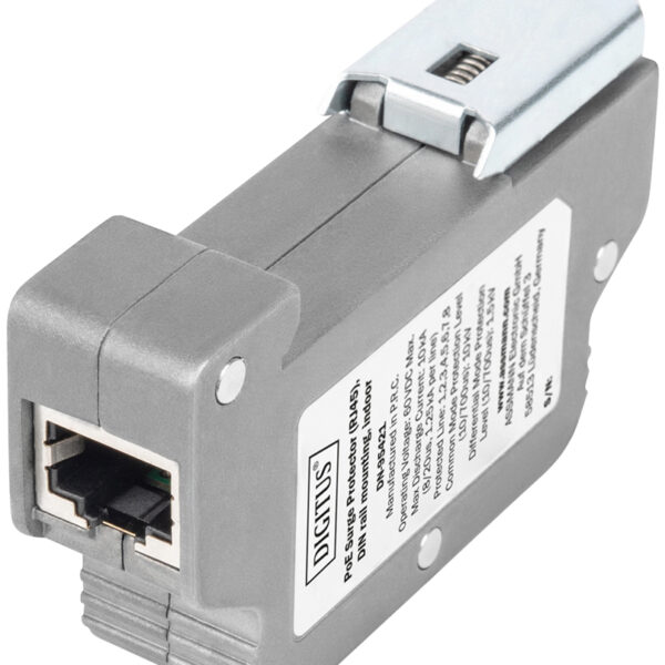 DIGITUS PoE overspanningsbeveiliging (RJ45), DIN-railmontage