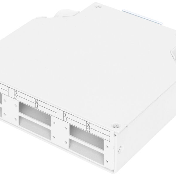DIGITUS DIN-railadapter voor 6x SC/DX koppelingen, grijs