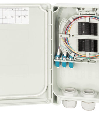 DIGITUS FTTH/FTTB aansluitbehuizing, 12x LC/PC, voorzien