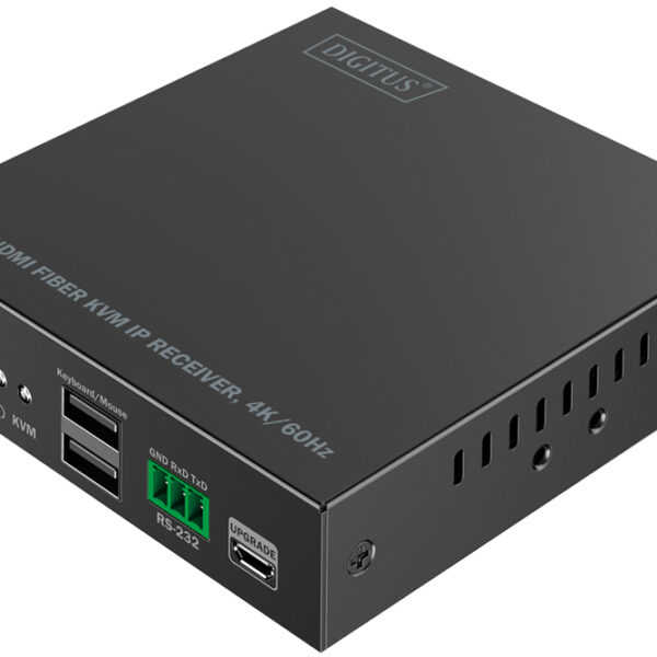 DIGITUS 4K HDMI KVM ontvanger, glasvezel, 300 m / 4 km