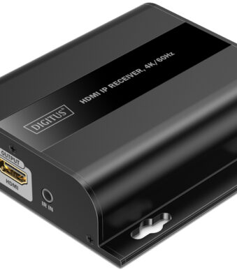 DIGITUS 4K HDMI IP Ontvanger, 4K/60Hz, 120/200 m