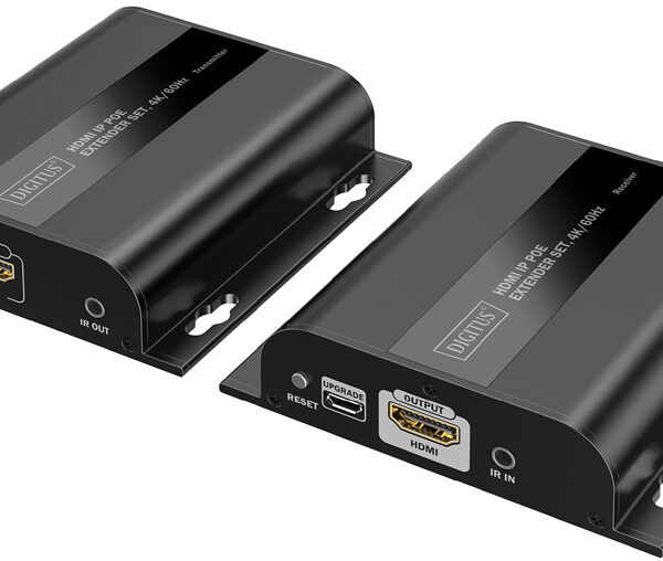 DIGITUS 4K HDMI IP PoE Extender Set, 120/200 m