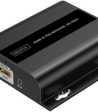 DIGITUS 4K HDMI IP PoE Ontvanger, 4K/60Hz, 120/200 m