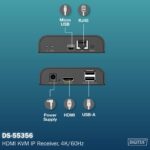 DIGITUS 4K HDMI IP Ontvanger, 4K/60Hz, 120/200 m
