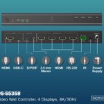 DIGITUS 4K HDMI Video Wall Controller, zwart