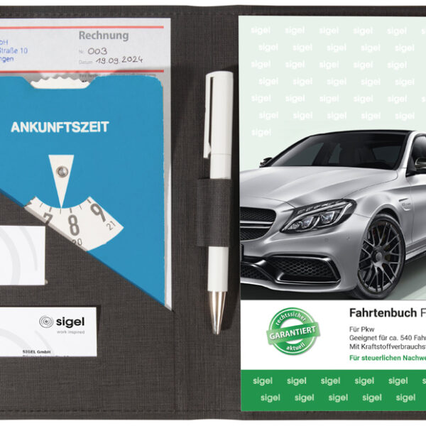 Sigel Kaft voor formulierenboek, A5, PU, antraciet