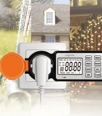 LogiLink Digitale tijdschakelaar voor buiten, IP44, 3600 Watt