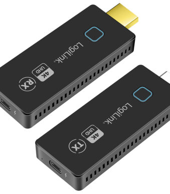 LogiLink Draadloze HDMI Extender Set, 4K/30Hz, 30 m, zwart