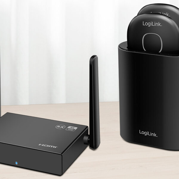 LogiLink Draadloze HDMI Videoconferentieset, 4K/60Hz, 50 m