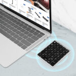 LogiLink Bluetooth 5.0 Numeriek Toetsenbord, 28 Toetsen, Draadloos, Grijs