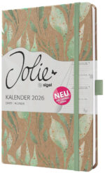 Sigel A5 agenda Jolie Pure 2026 'Sparkle Leaves