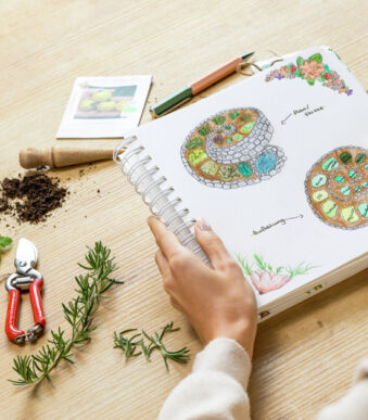 Sigel Spiraalboek Jolie Inspire Square 'Fairytale Garden