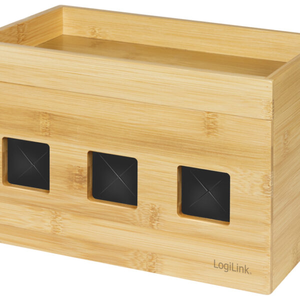 LogiLink Kabeldoos, bamboe