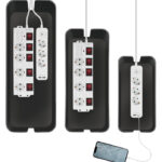 LogiLink Kabelbox-set, 3 maten, zwart