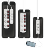 LogiLink Kabelbox-set, 3 maten, zwart